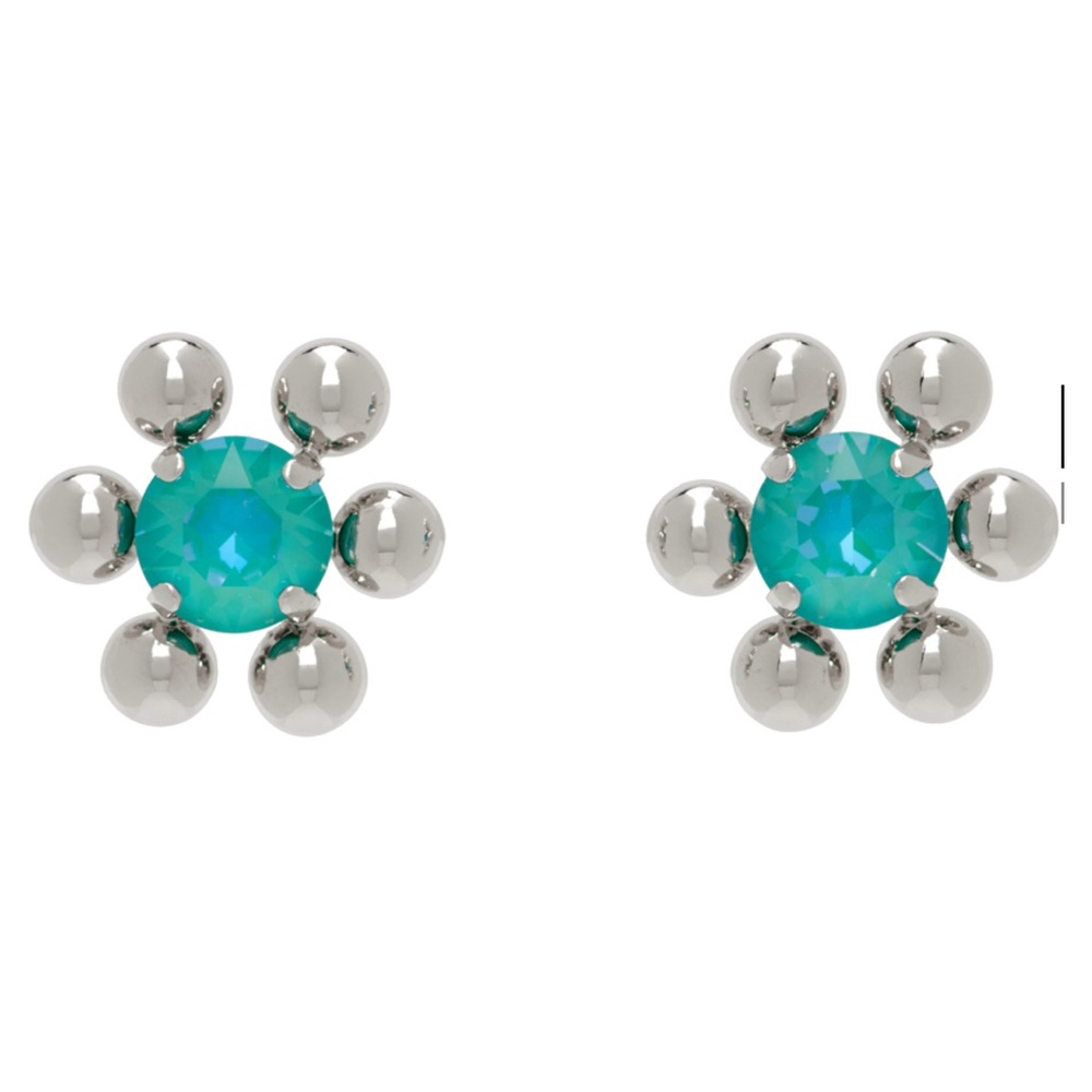 JUSTINE CLENQUET (Never worn)
SSENSE Exclusive Silver & Blue Sadie Earrings